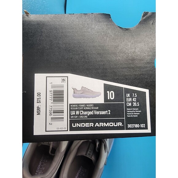 Under Armour Womens Training UA Charged Verssert 2 Running Athletic Shoes Sz 10 - Picture 8 of 9